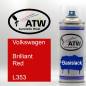 Preview: Volkswagen, Brilliant Red, L353: 400ml Sprühdose, von ATW Autoteile West.